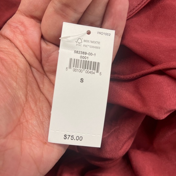 NWT Banana Republic Ruffle Tie Blouse - M - Picture 3 of 4